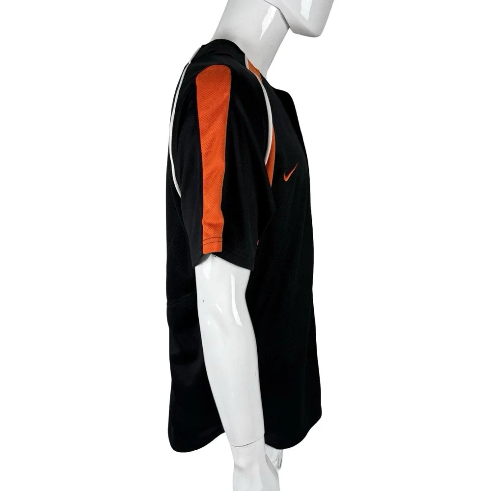 Nike Baltimore Orioles Mens Large Jersey MLB Black Alternative Cartoon Vintage